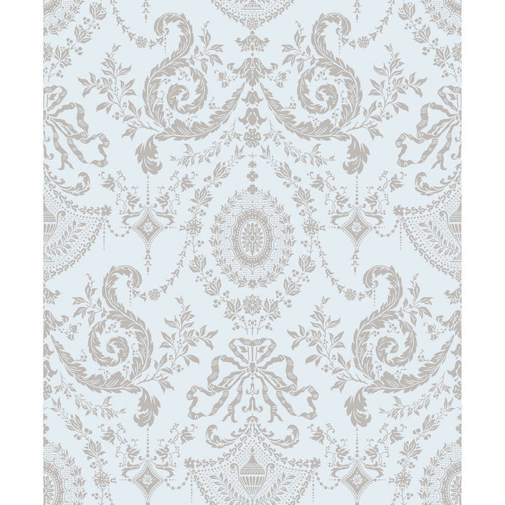 Woolverston Seafoam by Cole & Son Designer Wallcovering PAPER - 100% United Kingdom Horizontal: and Vertical: 25 21 - Swanky Fabrics -