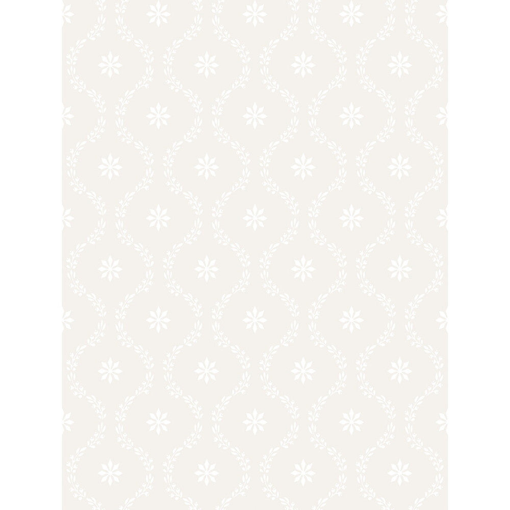 Clandon Snow by Cole & Son Designer Wallcovering - PAPER - 100% United Kingdom - Horizontal: - and Vertical: 5.5 21 - Swanky Fabrics -