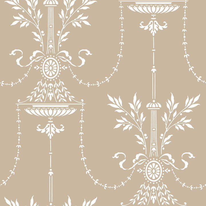 Dorset Toast by Cole & Son Designer Wallcovering - PAPER - 100% United Kingdom - Horizontal: - and Vertical: 21 21 - Swanky Fabrics -