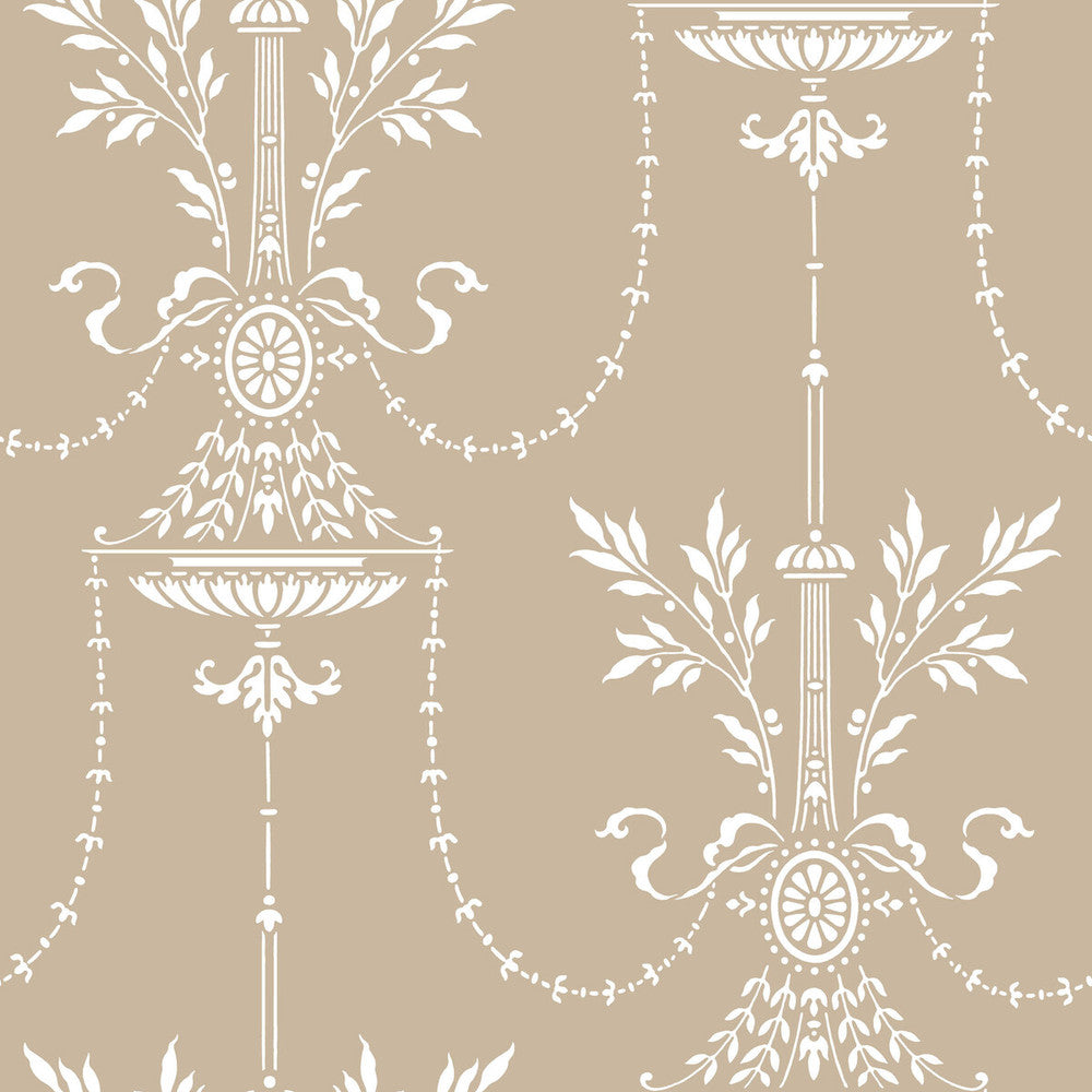 Dorset Toast by Cole & Son Designer Wallcovering PAPER - 100% United Kingdom Horizontal: and Vertical: 21 21 - Swanky Fabrics -
