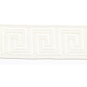 Europatex Fabric Hellenic Key Jacquard Tape Pearl
