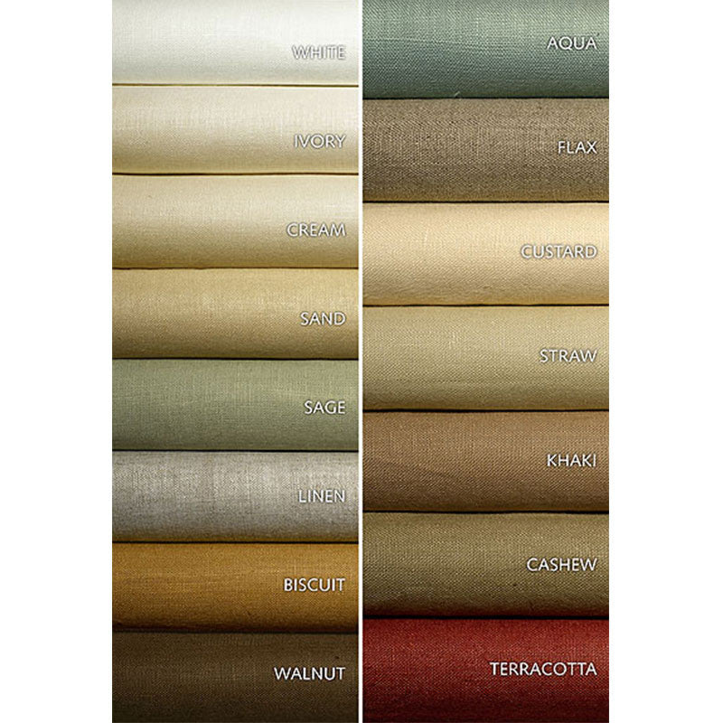 Middleton Linen Flax 93216 by Schumacher Designer Fabric ESSENTIAL PLAINS / LINEN & COTTON See Sample IRELAND MEDIUM DUTY </p><p>Repeat: Horizontal: - and Vertical: - 54" WIDE (137CM) - Swanky Fabrics -