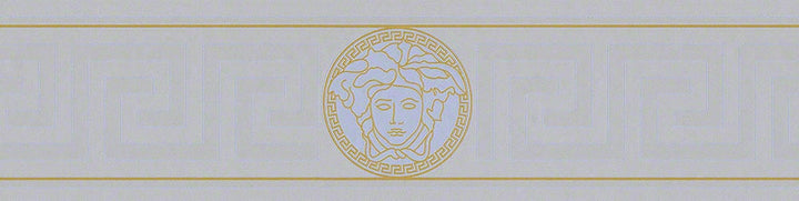 Magesty Border Silver Sea 935225X by Versace Designer Wallpaper