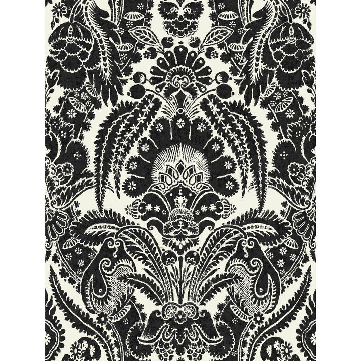 Chatterton Black And White by Cole & Son Designer Wallcovering COLE & SON ALBEMARLE PAPER - 100% United Kingdom - Horizontal: - and Vertical: 36.01 27 - Swanky Fabrics -