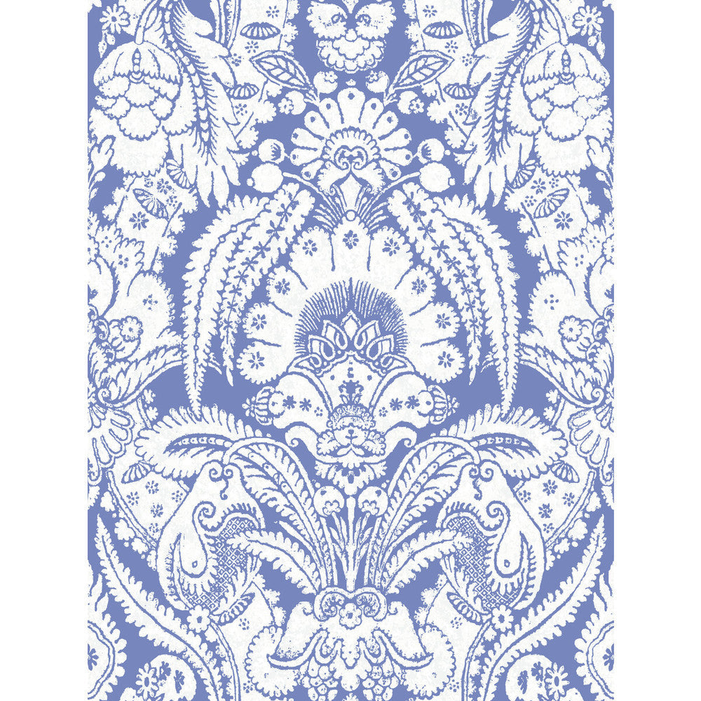 Chatterton Blue And White by Cole & Son Designer Wallcovering COLE & SON ALBEMARLE PAPER - 100% United Kingdom Horizontal: and Vertical: 36.01 27 - Swanky Fabrics -