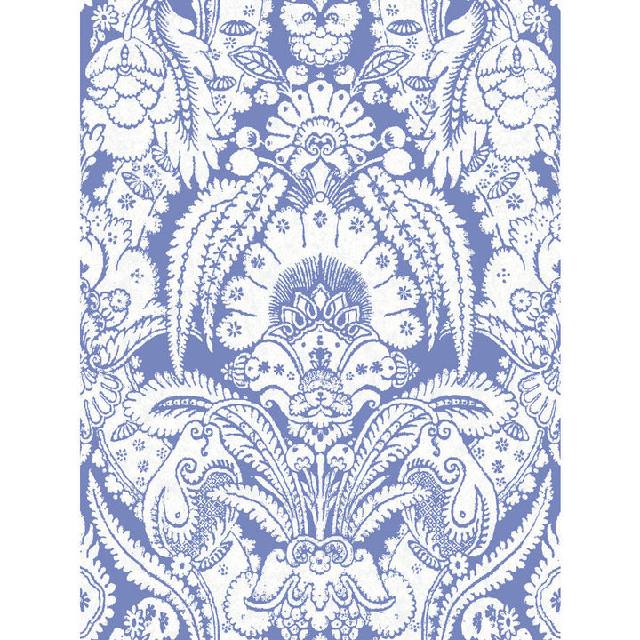 Chatterton Blue And White by Cole & Son Designer Wallcovering COLE & SON ALBEMARLE PAPER - 100% United Kingdom - Horizontal: - and Vertical: 36.01 27 - Swanky Fabrics -