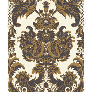 Cole & Son Wallpaper Wyndham Black & Gold