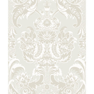 Cole & Son Wallpaper Wyndham White And Pearl