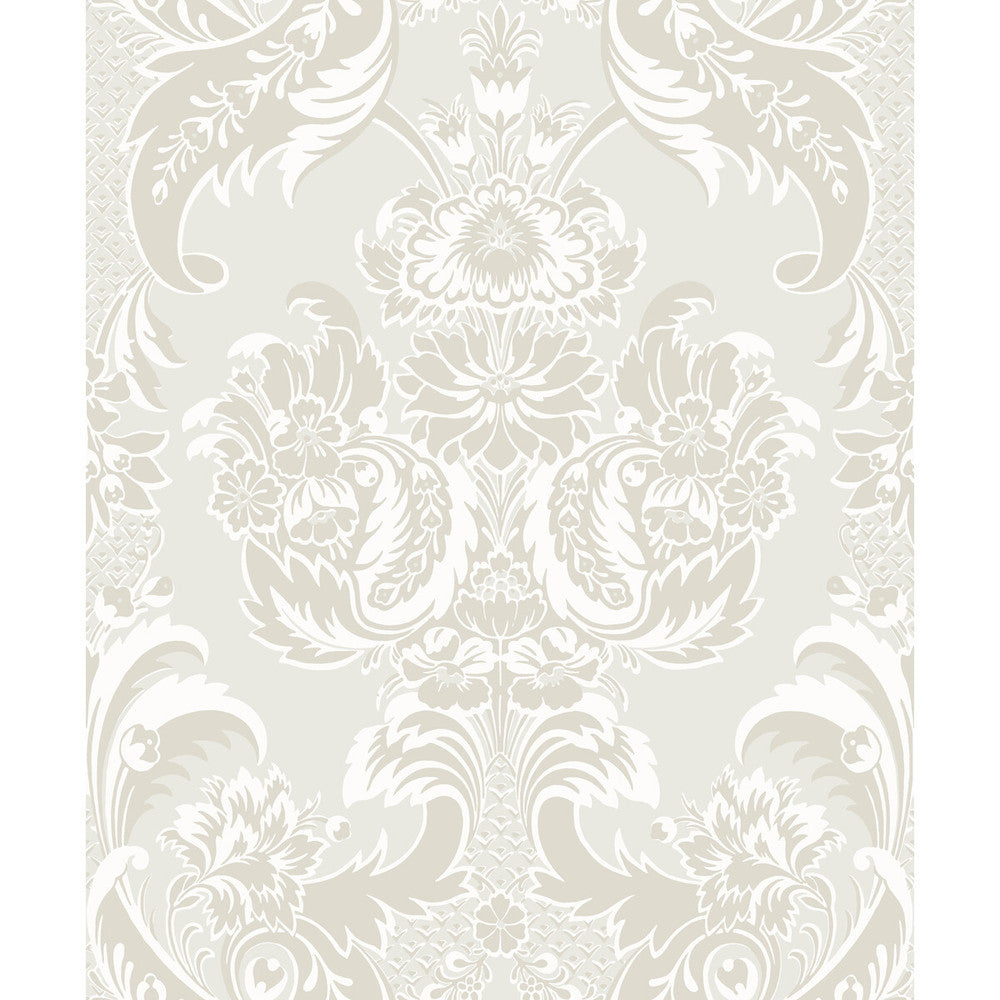 Wyndham White And Pearl by Cole & Son Wallcovering Cole & Son Wallcovering Wyndham White And PearlWallcovering COLE & SON ALBEMARLE PAPER - 100% United Kingdom </p><p>Repeat: H: , V: 25.22 21 - Fabric Carolina -