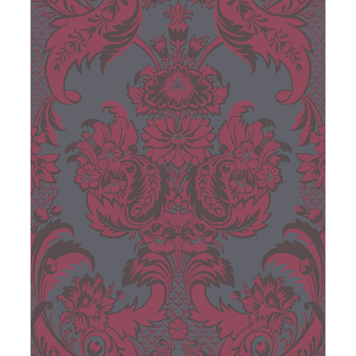 Wyndham Red And Slate by Cole & Son Designer Wallcovering COLE & SON ALBEMARLE PAPER - 100% United Kingdom - Horizontal: - and Vertical: 25.22 21 - Swanky Fabrics -