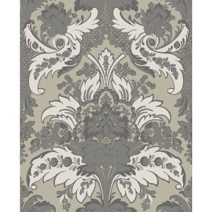 Cole & Son Wallpaper Aldwych Silver And White