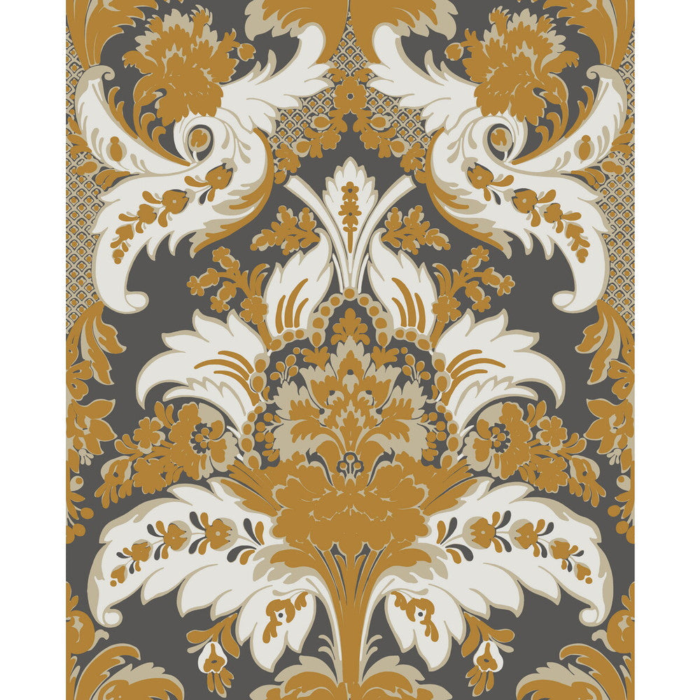 Aldwych Black And Gold by Cole & Son Designer Wallcovering COLE & SON ALBEMARLE PAPER - 100% United Kingdom - Horizontal: - and Vertical: 25.22 20 - Swanky Fabrics -