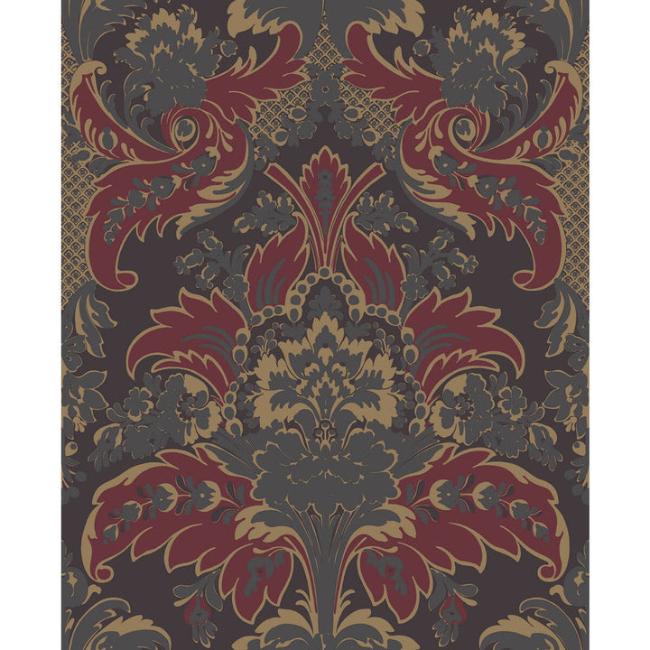 Aldwych Red And Gold by Cole & Son Designer Wallcovering COLE & SON ALBEMARLE PAPER - 100% United Kingdom Horizontal: and Vertical: 25.22 20 - Swanky Fabrics -