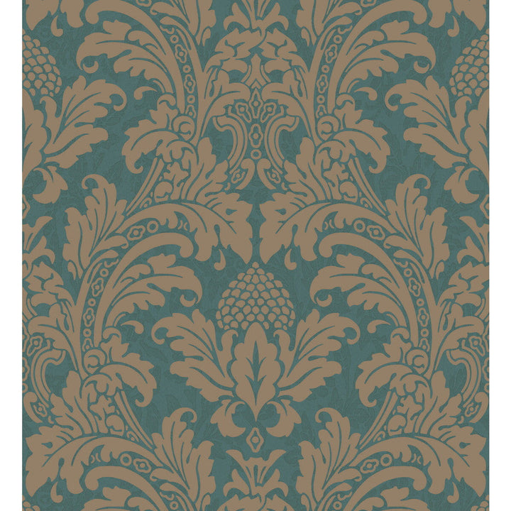 Blake Teal And Silver by Cole & Son Wallcovering Cole & Son Wallcovering Blake Teal And SilverWallcovering COLE & SON ALBEMARLE PAPER - 100% United Kingdom </p><p>Repeat: H: , V: 20.88 21 - Fabric Carolina -