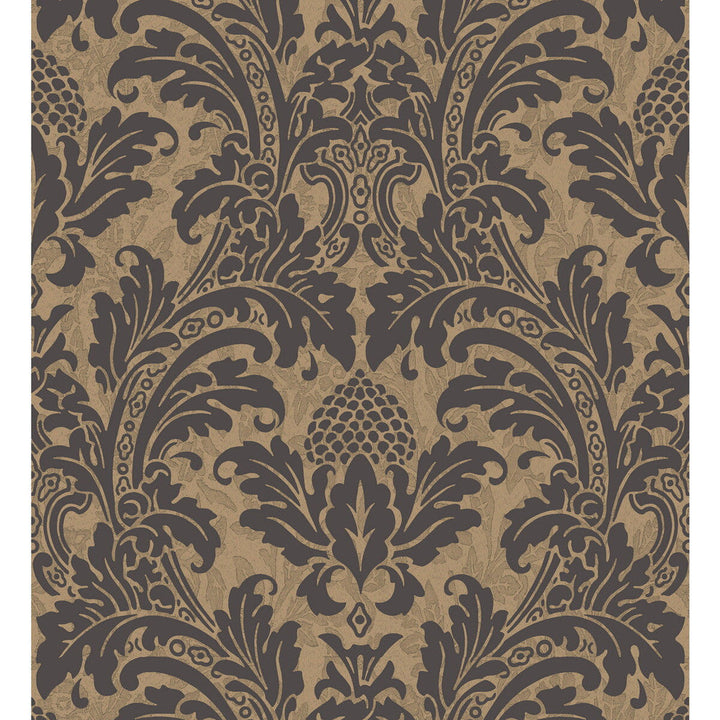 Blake Black And Gold by Cole & Son Designer Wallcovering COLE & SON ALBEMARLE PAPER - 100% United Kingdom - Horizontal: - and Vertical: 20.88 21 - Swanky Fabrics -