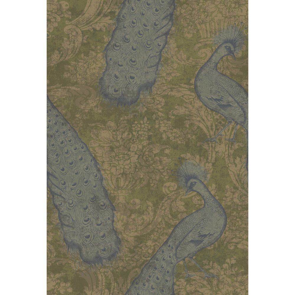 Byron Teal And Pewter by Cole & Son Designer Wallcovering COLE & SON ALBEMARLE PAPER - 100% United Kingdom - Horizontal: - and Vertical: 29.94 20 - Swanky Fabrics -
