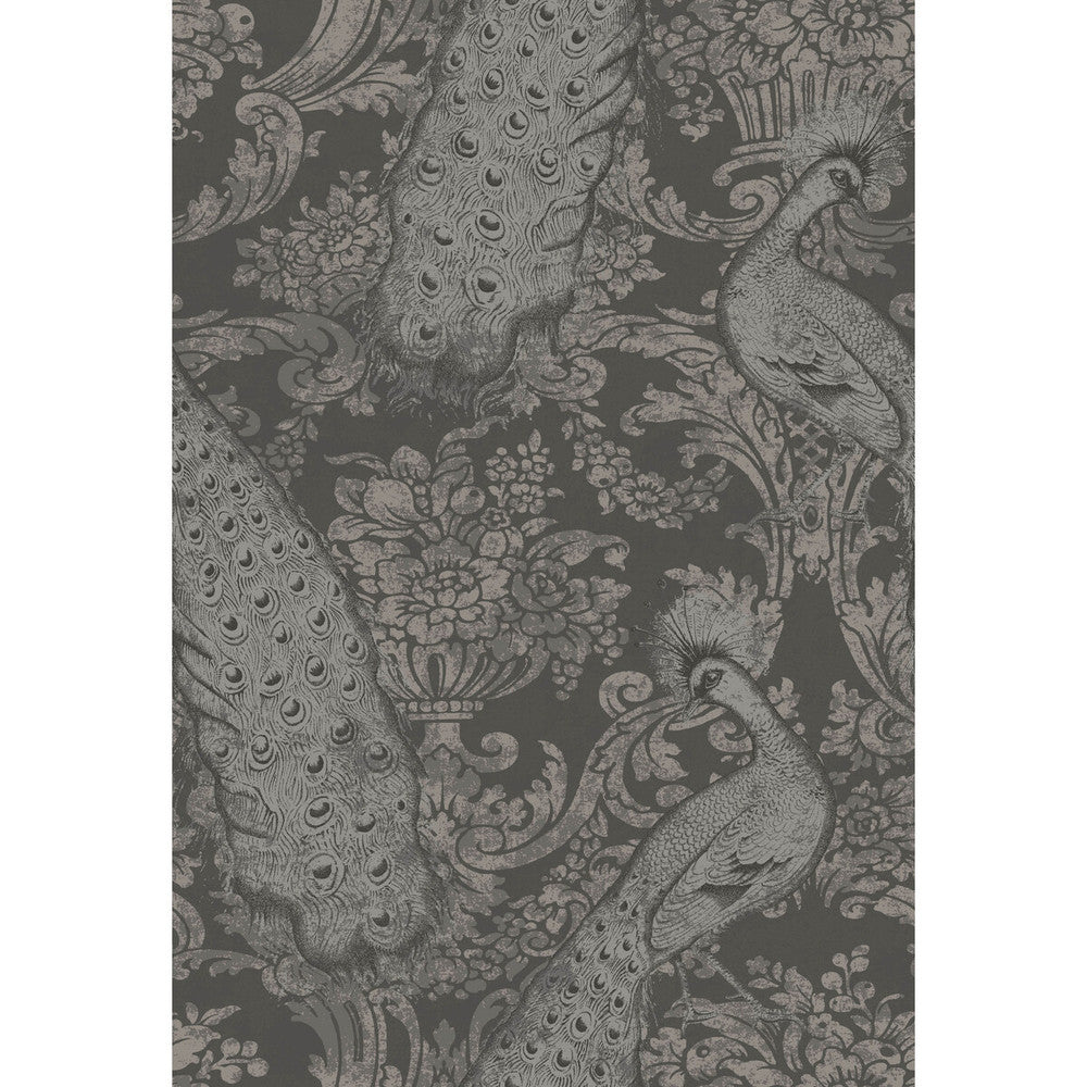 Byron Charcoal An Silver by Cole & Son Designer Wallcovering COLE & SON ALBEMARLE PAPER - 100% United Kingdom - Horizontal: - and Vertical: 29.94 20 - Swanky Fabrics -