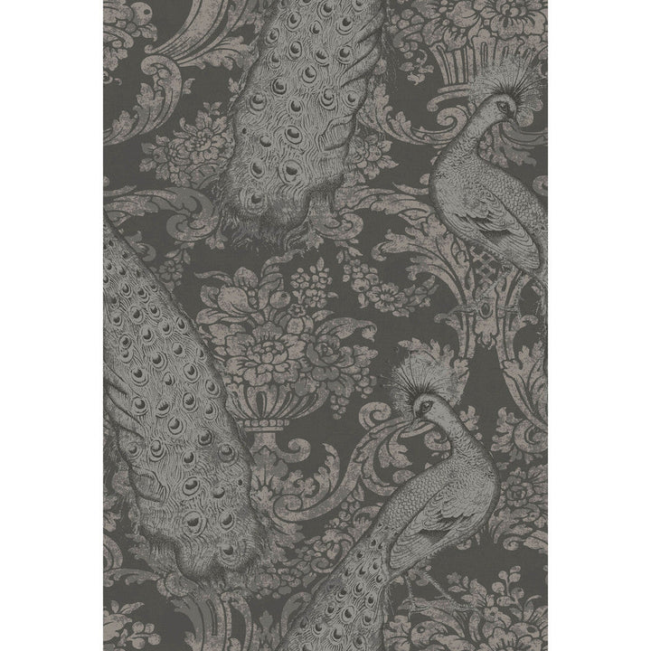 Byron Charcoal An Silver by Cole & Son Designer Wallcovering COLE & SON ALBEMARLE PAPER - 100% United Kingdom - Horizontal: - and Vertical: 29.94 20 - Swanky Fabrics -