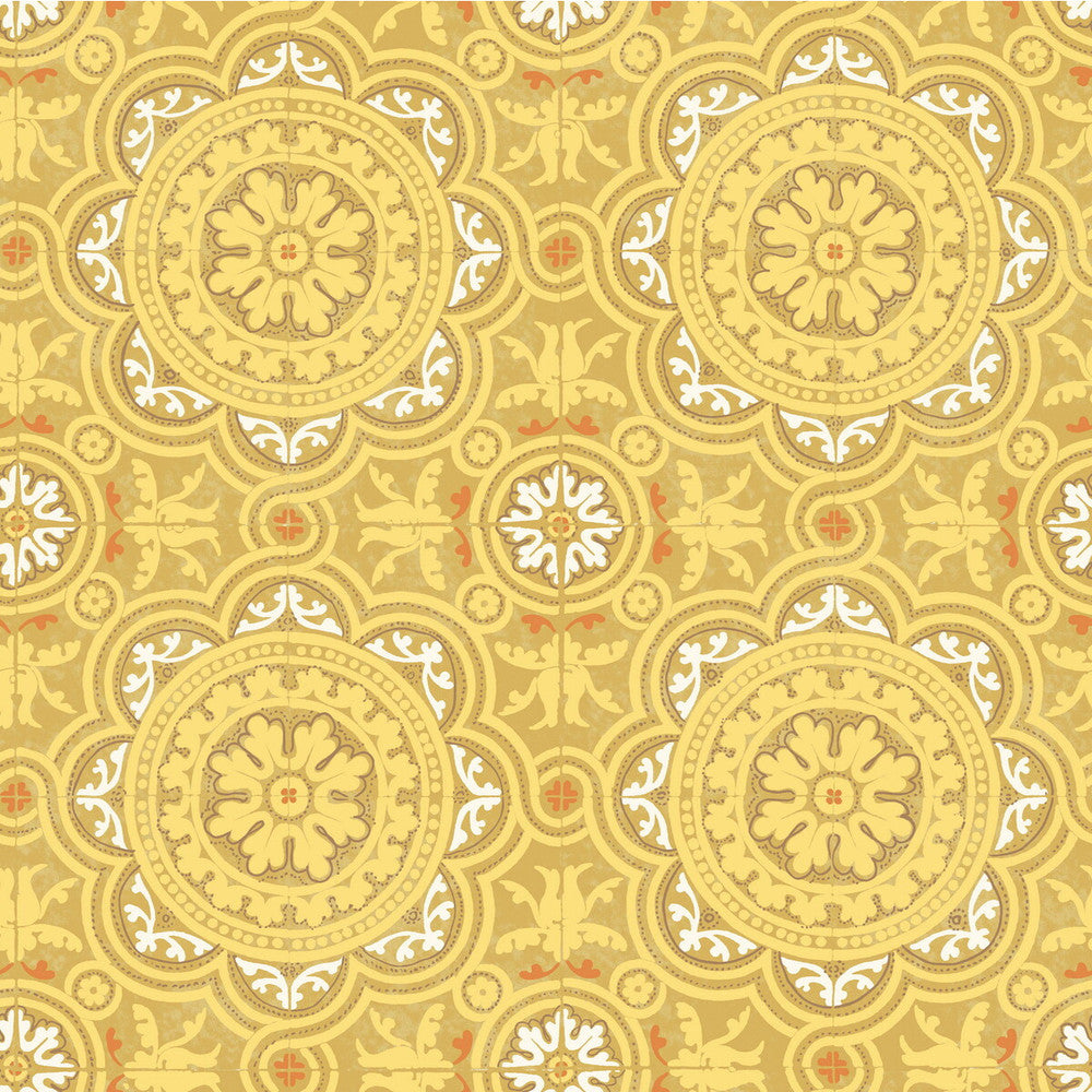 Piccadilly Ochre by Cole & Son Designer Wallcovering COLE & SON ALBEMARLE PAPER - 100% United Kingdom Horizontal: and Vertical: 20.88 21 - Swanky Fabrics -