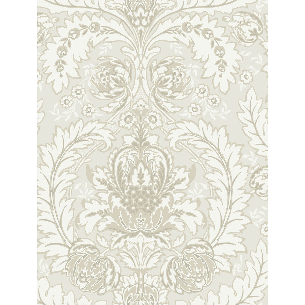 Coleridge White And Ivory by Cole & Son Designer Wallcovering COLE & SON ALBEMARLE PAPER - 100% United Kingdom - Horizontal: - and Vertical: 27.58 21 - Swanky Fabrics -