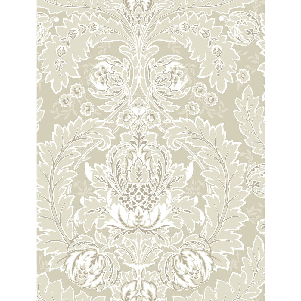Coleridge Linen And White by Cole & Son Designer Wallcovering COLE & SON ALBEMARLE PAPER - 100% United Kingdom - Horizontal: - and Vertical: 27.58 21 - Swanky Fabrics -