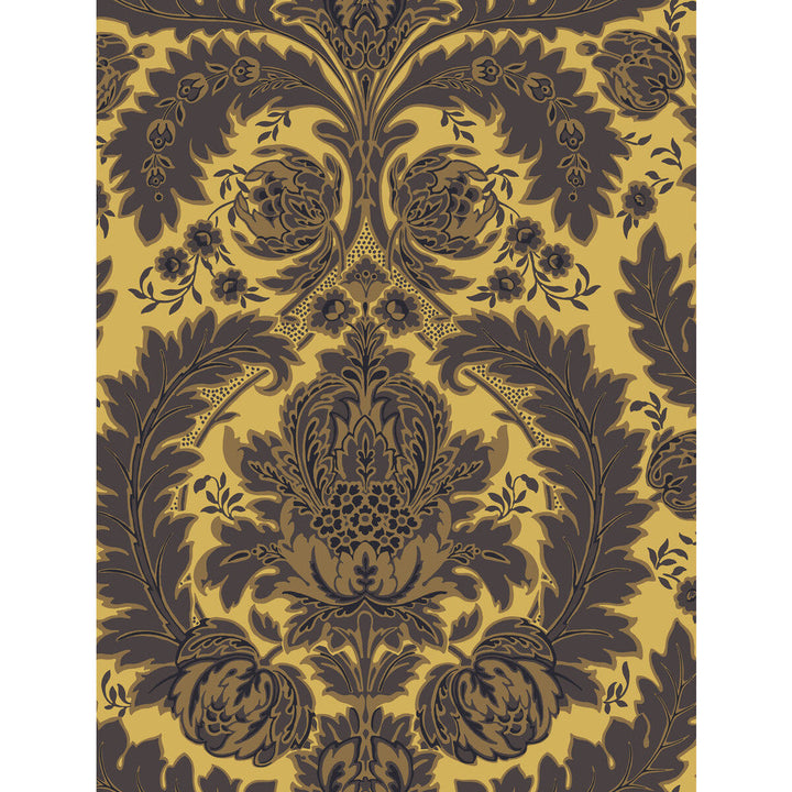 Coleridge Yellow Gold And Black by Cole & Son Designer Wallcovering COLE & SON ALBEMARLE PAPER - 100% United Kingdom Horizontal: and Vertical: 27.58 21 - Swanky Fabrics -