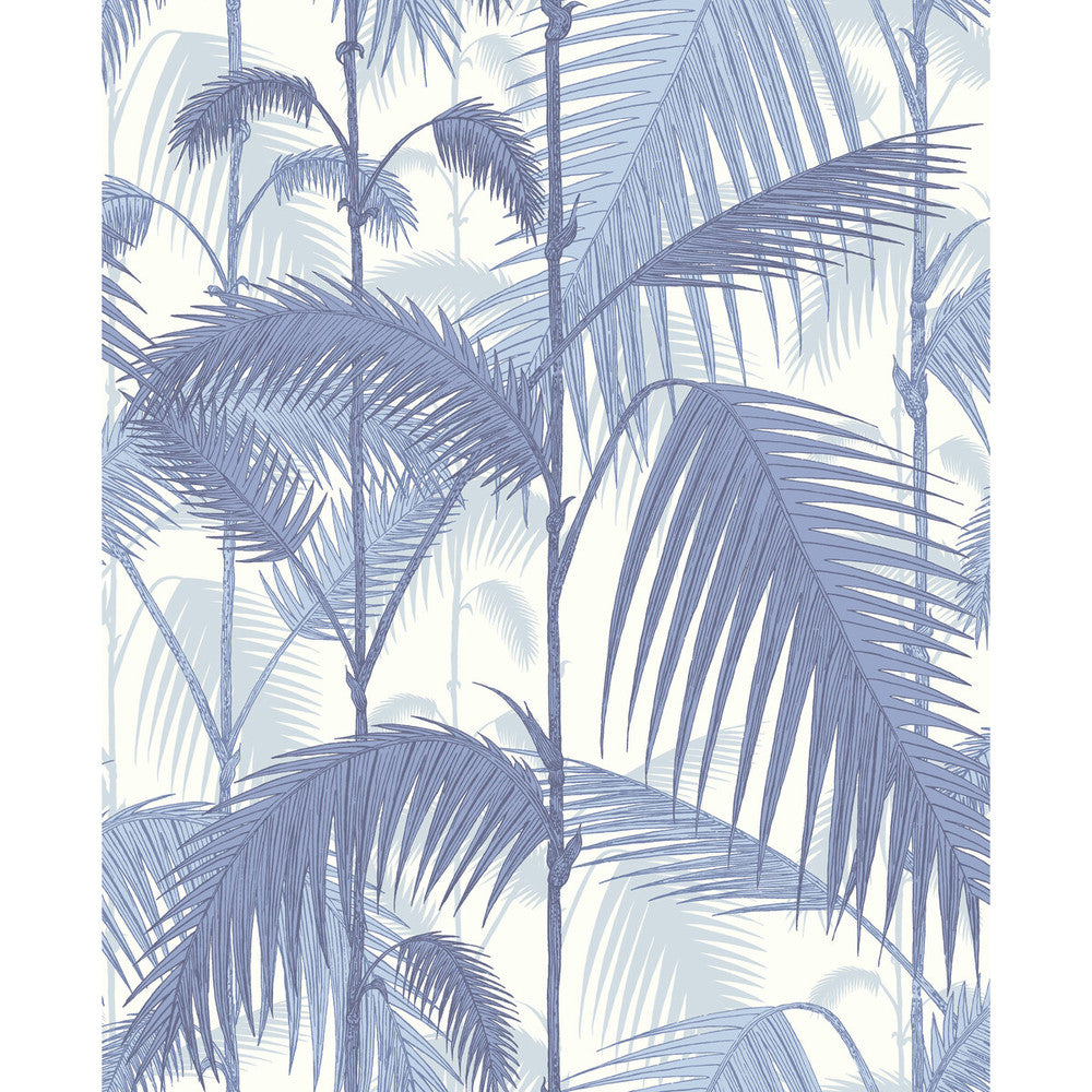 Palm Jungle Blues/ White by Cole & Son Wallcovering Cole & Son Wallcovering Palm Jungle Blues/ WhiteWallcovering CONTEMPORARY RESTYLED PAPER - 100% United Kingdom </p><p>Repeat: H: 20.5, V: 25 20.5 - Fabric Carolina -