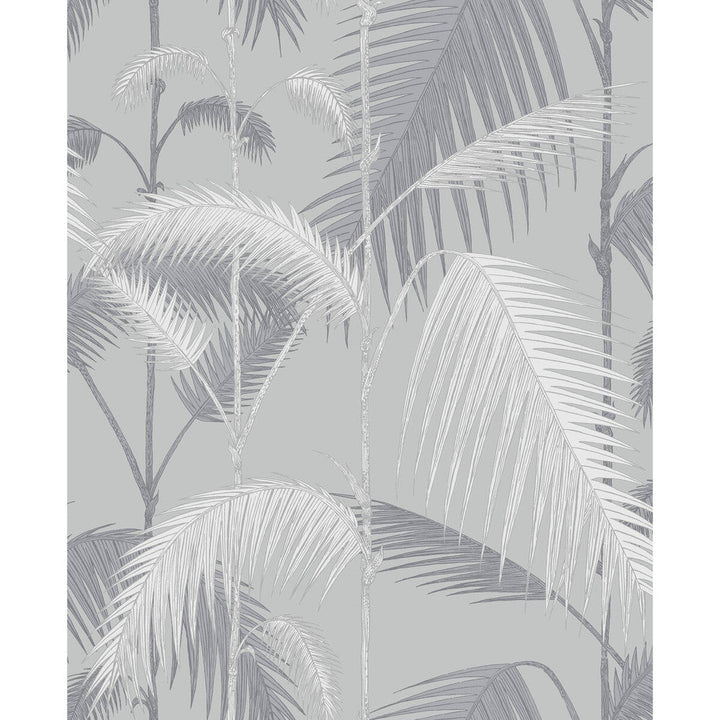 Palm Jungle Lilac & Grey by Cole & Son Designer Wallcovering CONTEMPORARY RESTYLED PAPER - 100% United Kingdom Horizontal: 20.5 and Vertical: 25 20.5 - Swanky Fabrics -