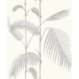 Cole & Son Wallpaper Palm Leaves Grey/White