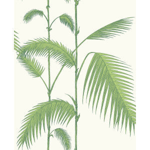 Cole & Son Wallpaper Palm Leaves Green/White