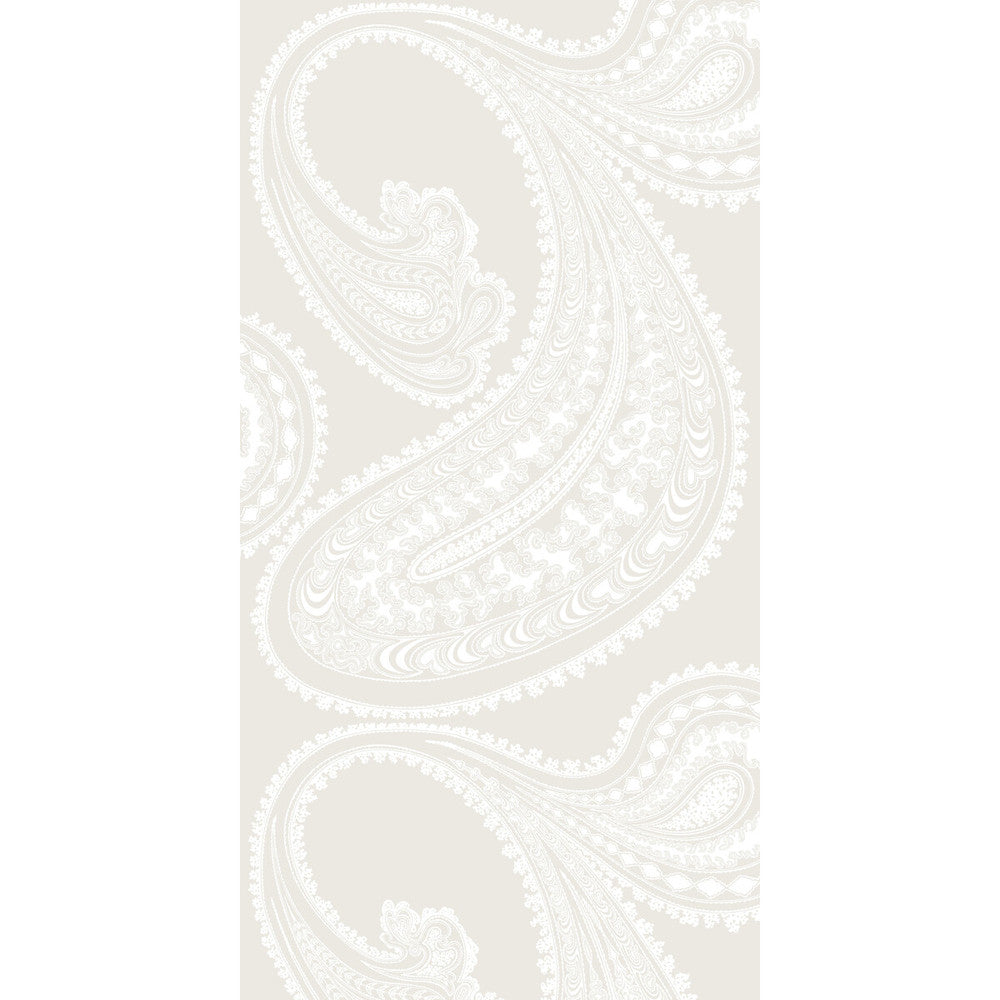 Rajapur White/Shell by Cole & Son Designer Wallcovering CONTEMPORARY RESTYLED PAPER - 100% United Kingdom Horizontal: 21 and Vertical: 30 21 - Swanky Fabrics -