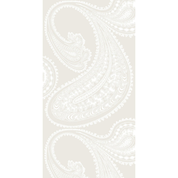 Rajapur White/Shell by Cole & Son Designer Wallcovering CONTEMPORARY RESTYLED PAPER - 100% United Kingdom Horizontal: 21 and Vertical: 30 21 - Swanky Fabrics -