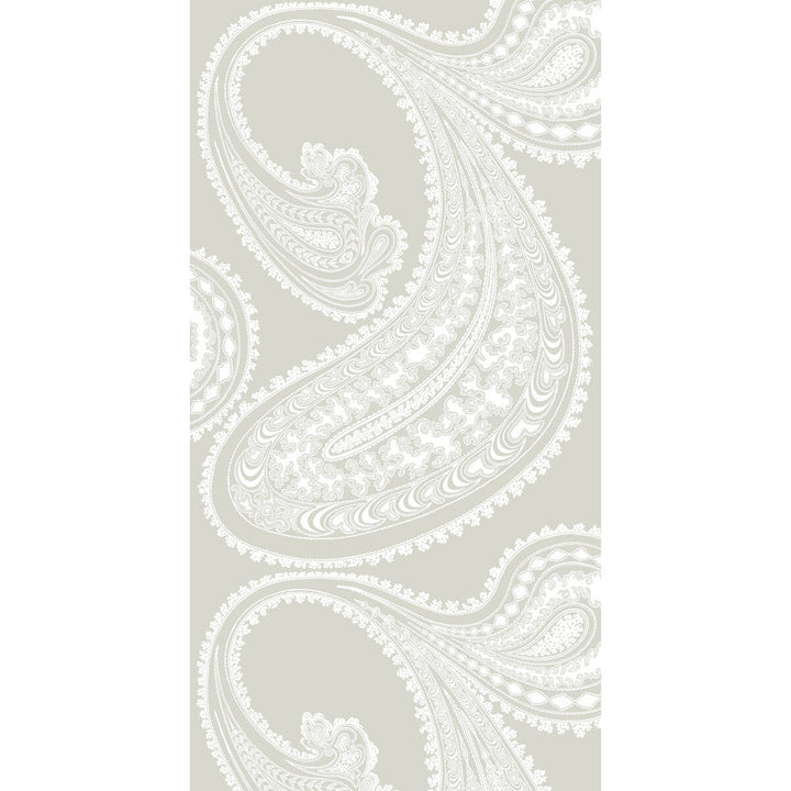 Rajapur White/Linen by Cole & Son Designer Wallcovering CONTEMPORARY RESTYLED PAPER - 100% United Kingdom Horizontal: 21 and Vertical: 30 21 - Swanky Fabrics -