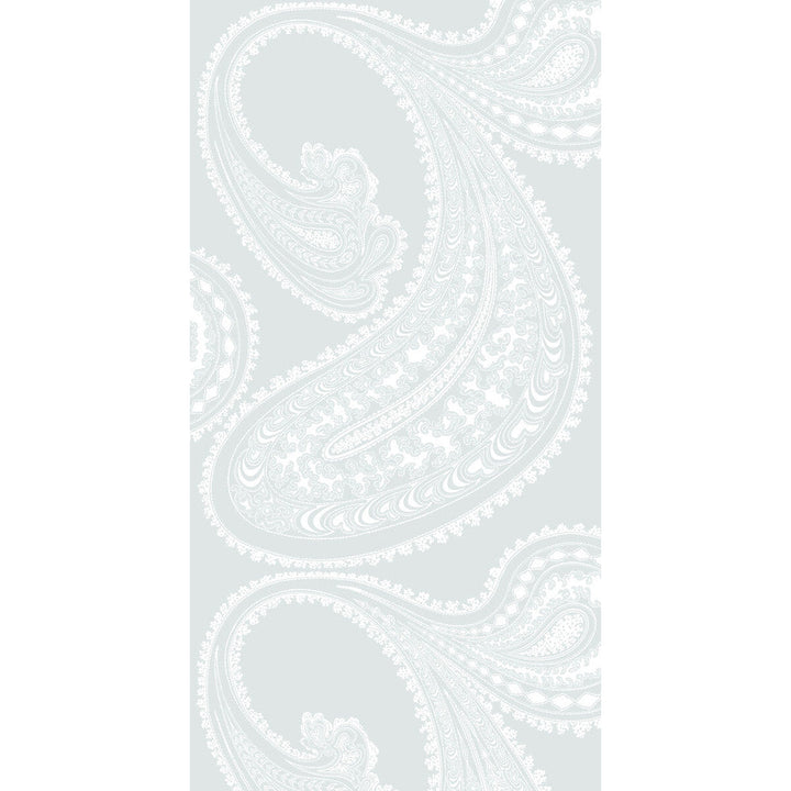 Rajapur Wht/Lt Blue by Cole & Son Designer Wallcovering CONTEMPORARY RESTYLED PAPER - 100% United Kingdom Horizontal: 21 and Vertical: 30 21 - Swanky Fabrics -
