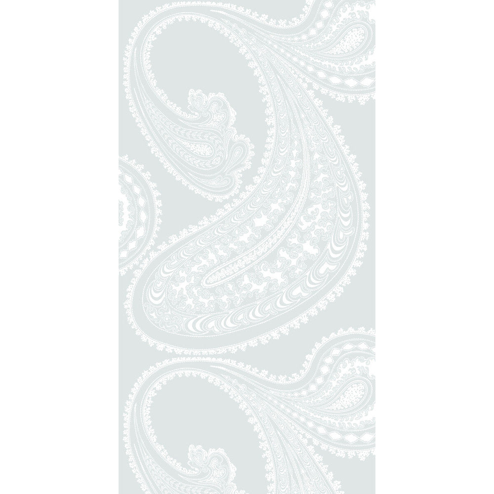Rajapur Wht/Lt Blue by Cole & Son Designer Wallcovering CONTEMPORARY RESTYLED PAPER - 100% United Kingdom Horizontal: 21 and Vertical: 30 21 - Swanky Fabrics -