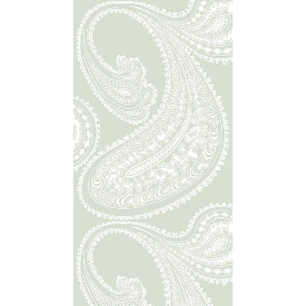 Rajapur White/Olive by Cole & Son Designer Wallcovering CONTEMPORARY RESTYLED PAPER - 100% United Kingdom Horizontal: 21 and Vertical: 30 21 - Swanky Fabrics -