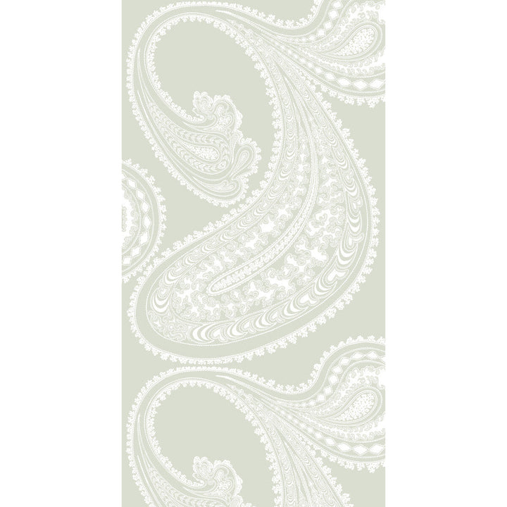Rajapur White/Olive by Cole & Son Designer Wallcovering CONTEMPORARY RESTYLED PAPER - 100% United Kingdom - Horizontal: 21 and Vertical: 30 21 - Swanky Fabrics -