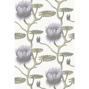 Cole & Son Wallpaper Summer Lily Lilac/Grn/Wt
