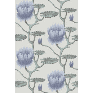Cole & Son Wallpaper Summer Lily Blu/Aq/Pearl