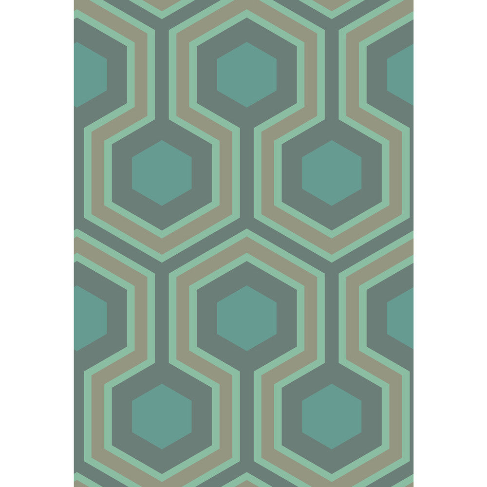 Hicks Grand Green by Cole & Son Designer Wallcovering CONTEMPORARY RESTYLED PAPER - 100% United Kingdom Horizontal: 21 and Vertical: 15 21 - Swanky Fabrics -