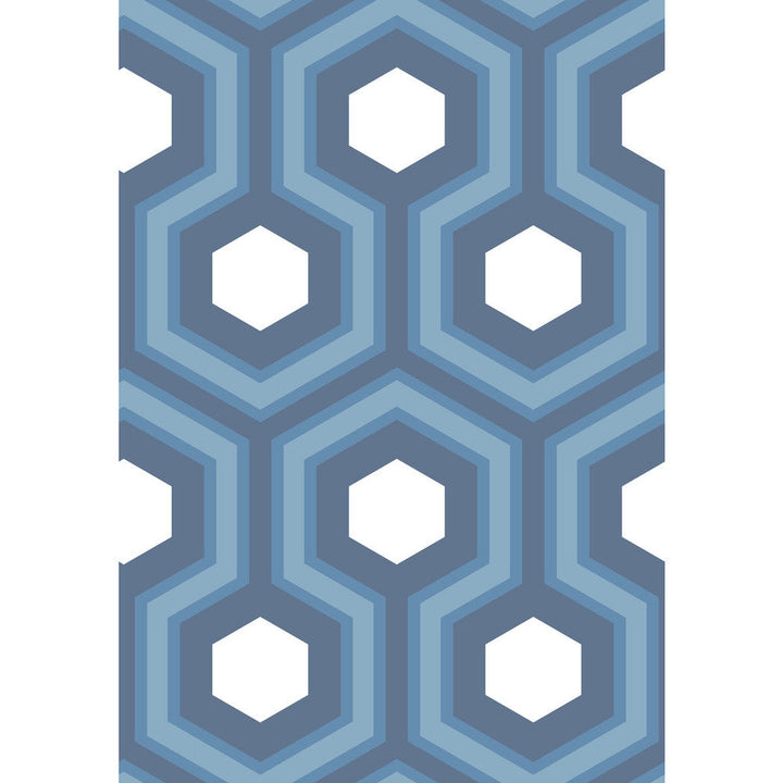 Hicks Grand Blue by Cole & Son Designer Wallcovering CONTEMPORARY RESTYLED PAPER - 100% United Kingdom Horizontal: 21 and Vertical: 15 21 - Swanky Fabrics -