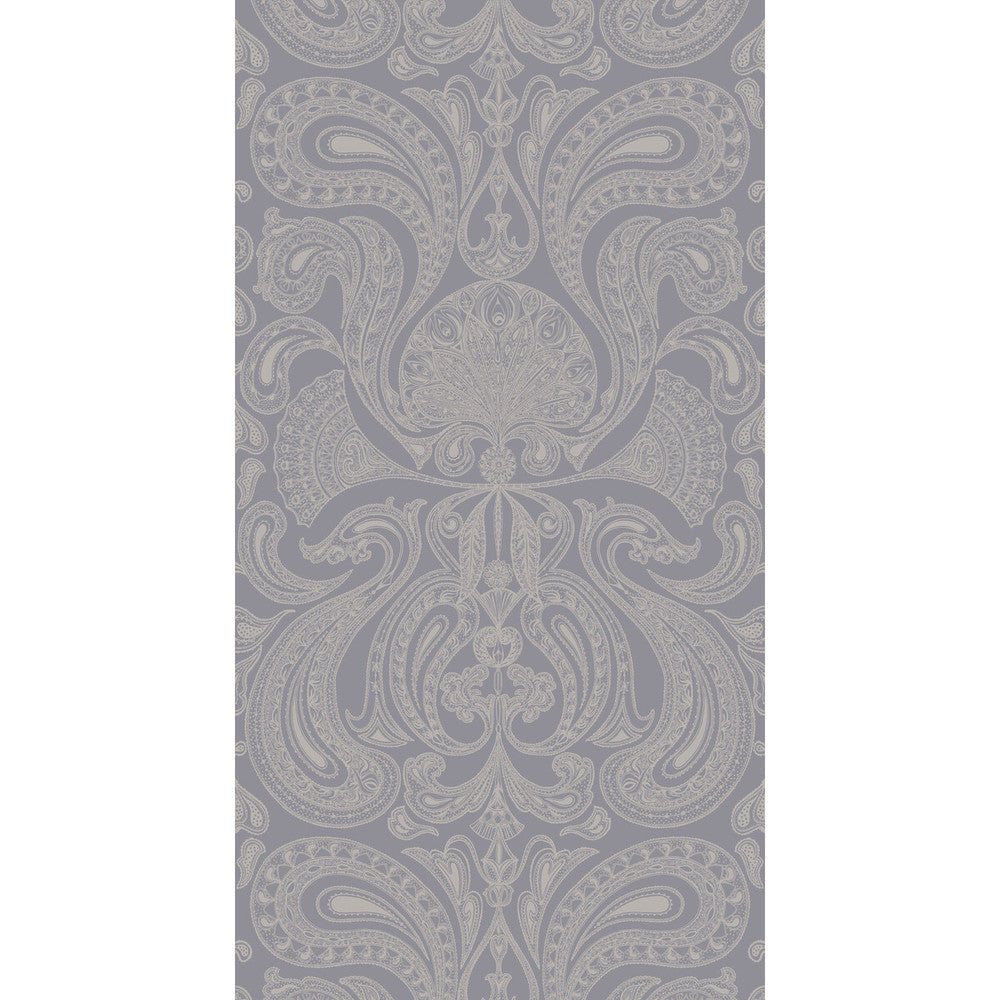 Malabar Silver/Grey by Cole & Son Designer Wallcovering CONTEMPORARY RESTYLED PAPER - 100% United Kingdom - Horizontal: 21 and Vertical: 30 21 - Swanky Fabrics -