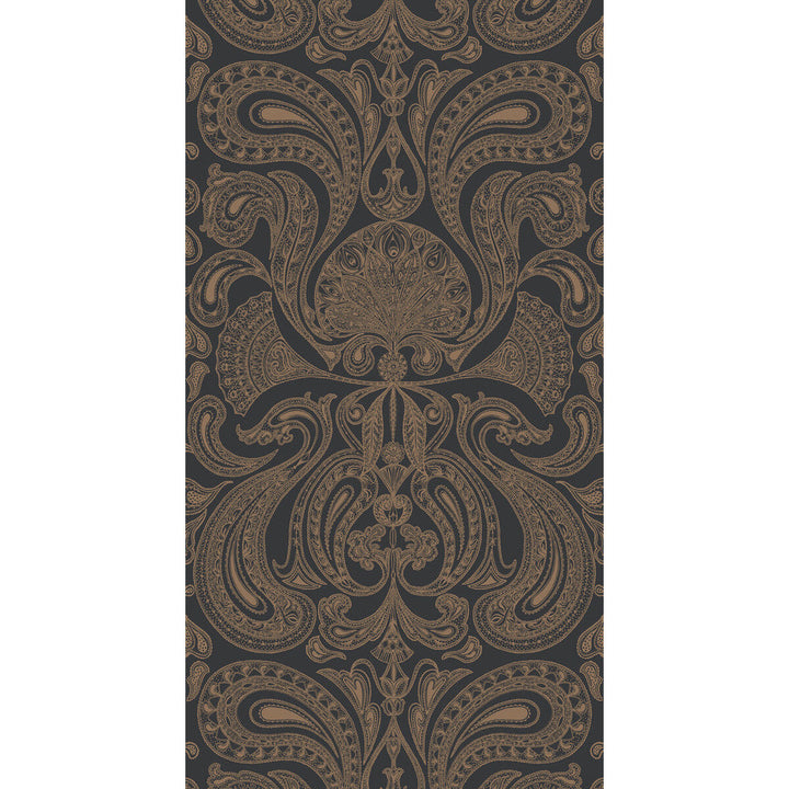Malabar Bronze/Black by Cole & Son Designer Wallcovering CONTEMPORARY RESTYLED PAPER - 100% United Kingdom Horizontal: 21 and Vertical: 30 21 - Swanky Fabrics -