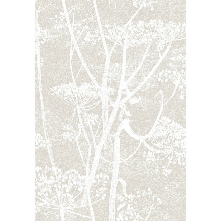 Cow Parsley Linen/White by Cole & Son Designer Wallcovering CONTEMPORARY RESTYLED PAPER - 100% United Kingdom - Horizontal: 21 and Vertical: 30 21 - Swanky Fabrics -