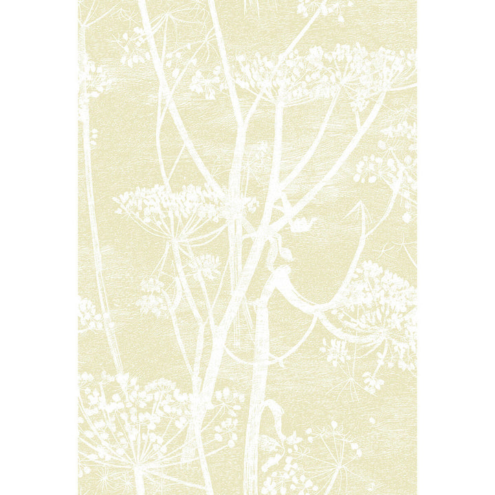 Cow Parsley Straw/White by Cole & Son Designer Wallcovering CONTEMPORARY RESTYLED PAPER - 100% United Kingdom - Horizontal: 21 and Vertical: 30 21 - Swanky Fabrics -