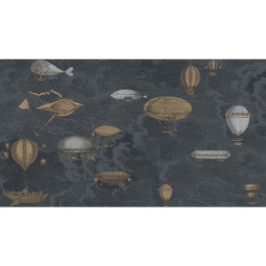 Cole & Son Wallpaper Macchine Volanti Midnight