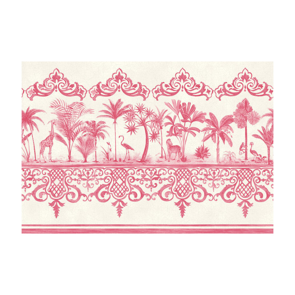 Rou Border Rose Pink by Cole & Son Wallcovering Cole & Son Wallcovering Rou Border Rose PinkWallcovering PAPER - 100% United Kingdom </p><p>Repeat: H: , V: 20.5 - Fabric Carolina -
