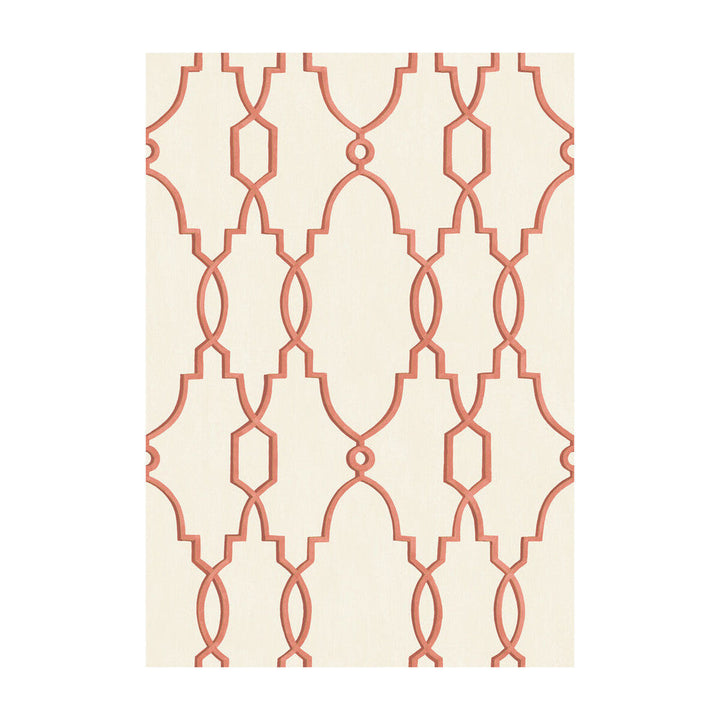 Parterre Red by Cole & Son Designer Wallcovering - PAPER - 100% United Kingdom - Horizontal: - and Vertical: 15 21 - Swanky Fabrics -