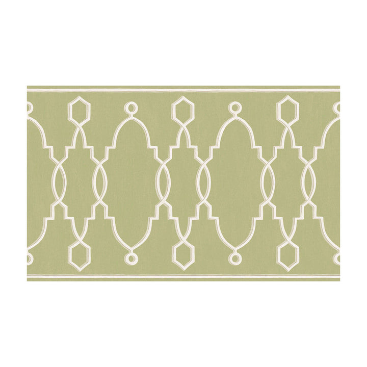 Parterre Border Leaf Green by Cole & Son Designer Wallcovering - PAPER - 100% United Kingdom - Horizontal: - and Vertical: - 15.7 - Swanky Fabrics -