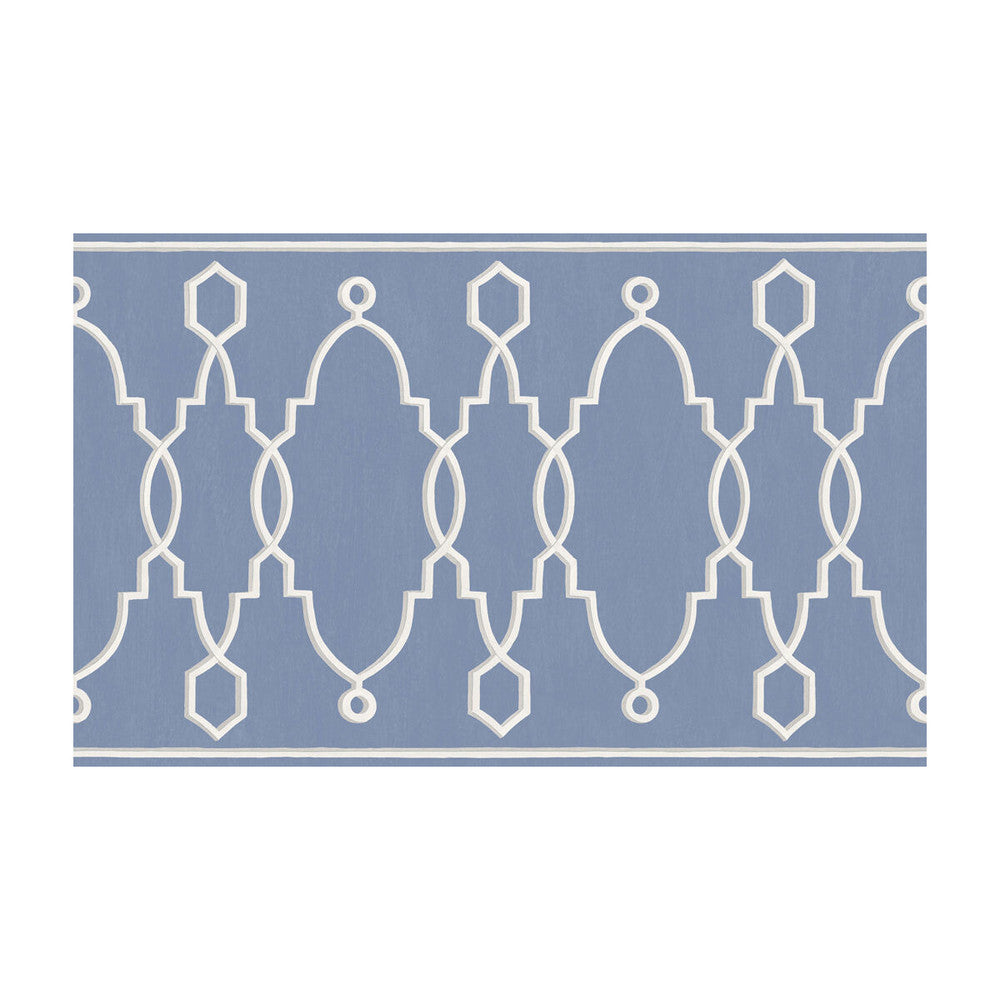 Parterre Border Cobalt Blue by Cole & Son Designer Wallcovering PAPER - 100% United Kingdom Horizontal: and Vertical: 15.7 - Swanky Fabrics -